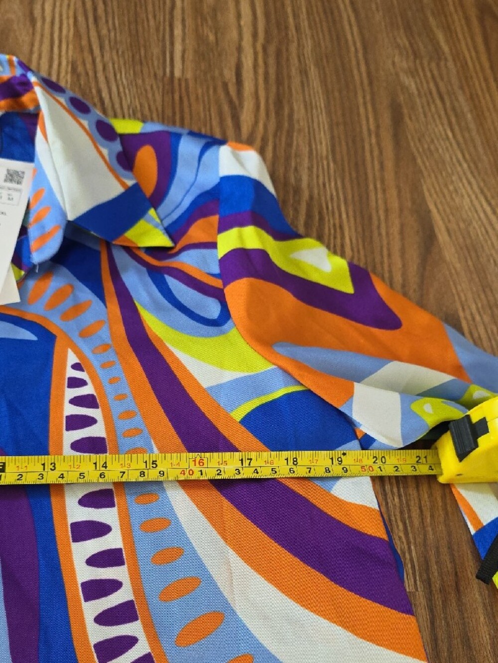 Zara Multi-Color Abstract Print Button-Up Jacket - Picture 4 of 10